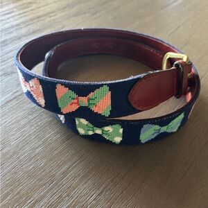 Hand-Stitched Needlepoint Boys Belt